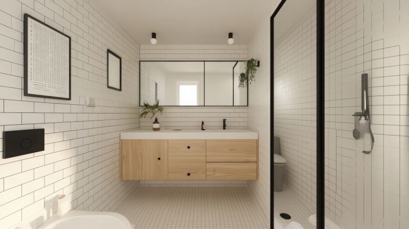 Floating Vanity with Modern Fixtures